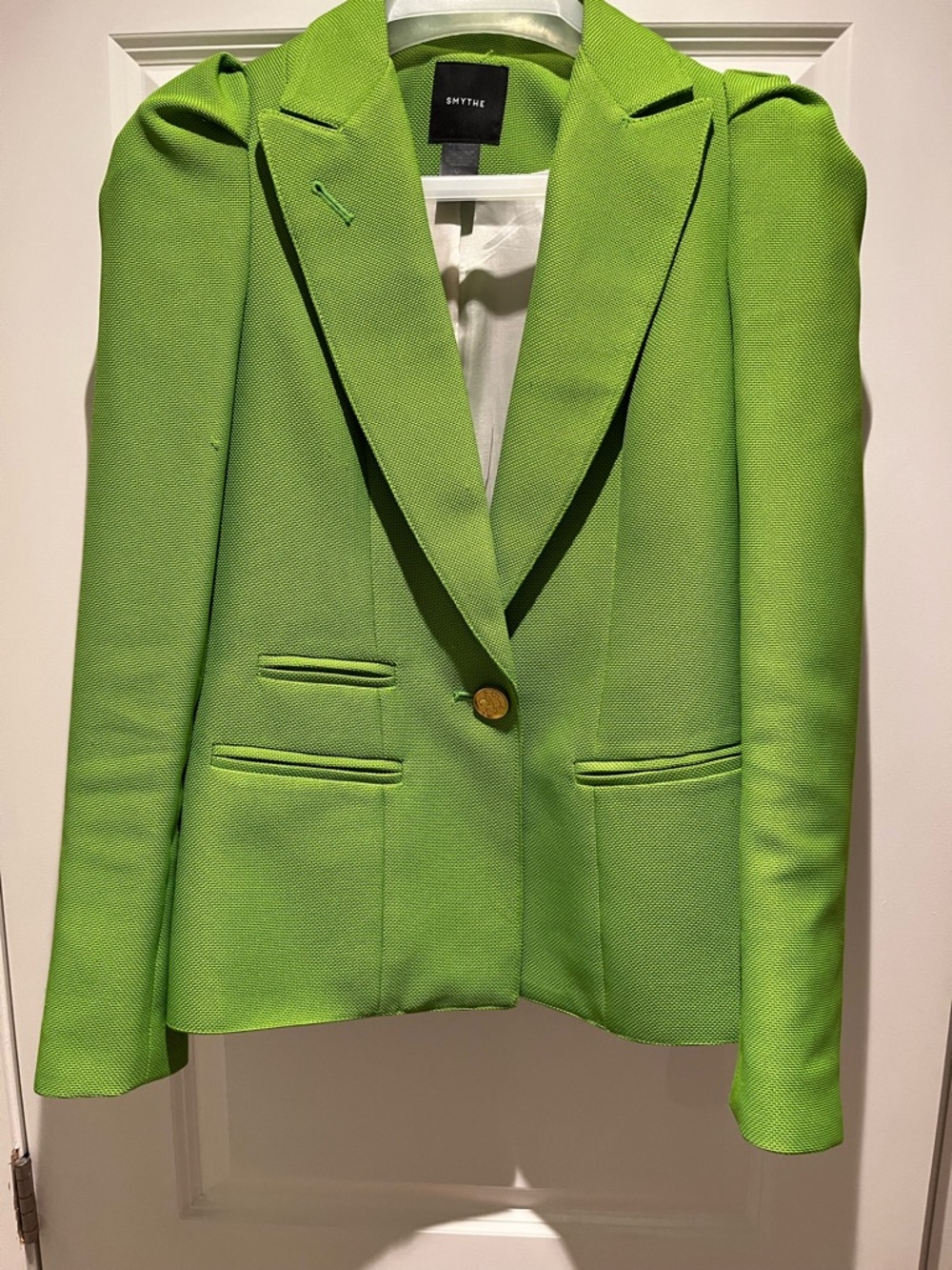 Smythe Lime Green Single-Button Tailored Blazer - Picture 5 of 5